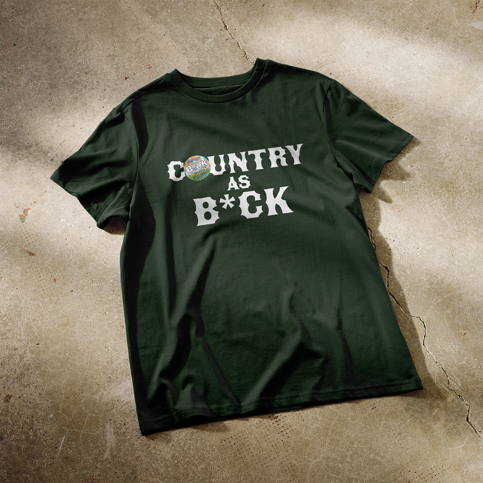 COUNTRY AS B*CK TEE - KHAKI - £25